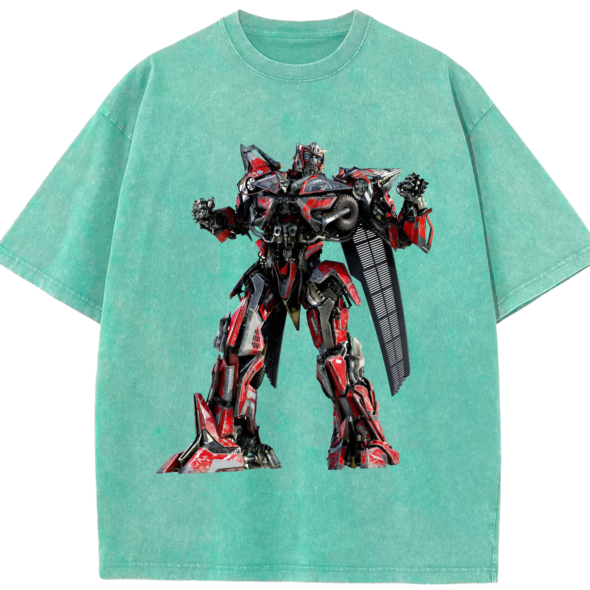 （画像用）  綿100% ヴィンテージ風 半袖Tシャツ（フロントプリント）